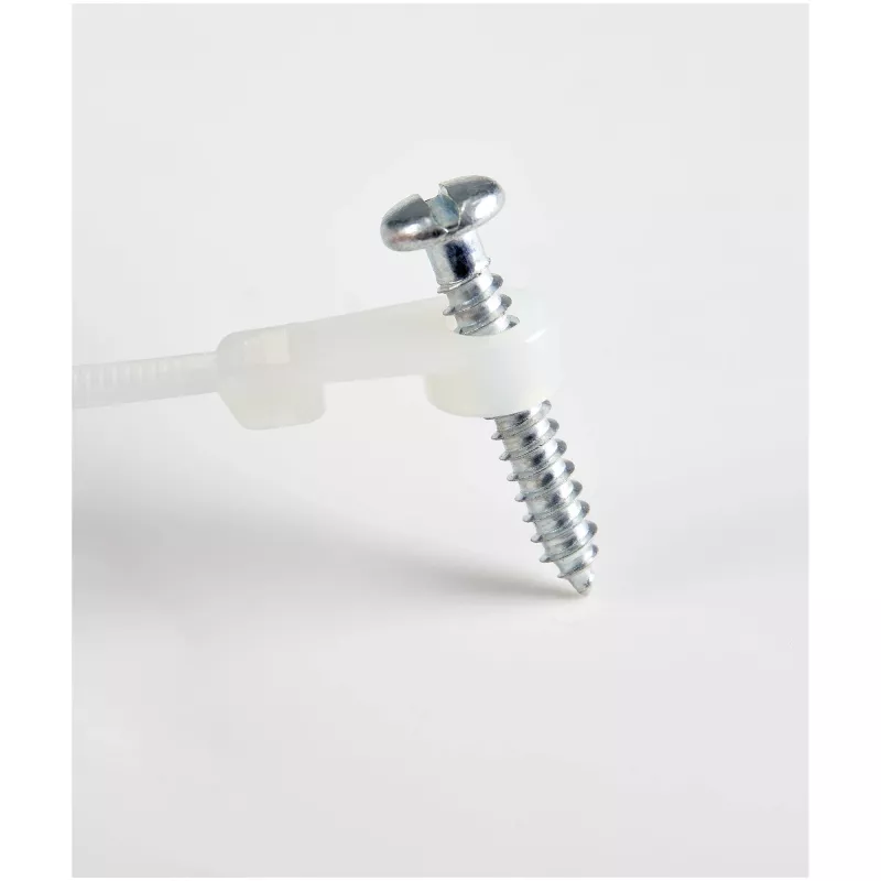 StarTech.com 4 tolli (10 cm) kaablisidemed kinnitusauguga – 1/16 tolli (2 mm) lai, 7/8 tolli (24 mm) kimbu läbimõõt, 18 naela (8 kg) tõmbetugevus, nailon 66 iselukustuvad sidemed kruviauguga, UL loetletud, 100 tk pakend