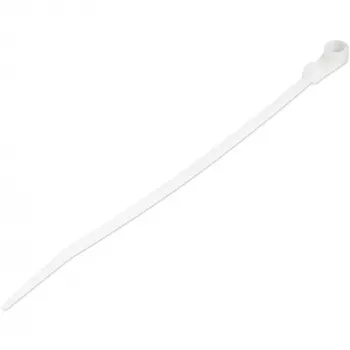 StarTech.com 6-tollised (15 cm) kaablisidemed kinnitusavaga - 1/8 tolli (3 mm) laiad, 1-1/2 tolli (40 mm) kimbu läbimõõt, 40 naela (18 kg) tõmbetugevus, nailon 66 iselukustuvad sidemed kruviauguga, UL loetletud, 100 tk pakend