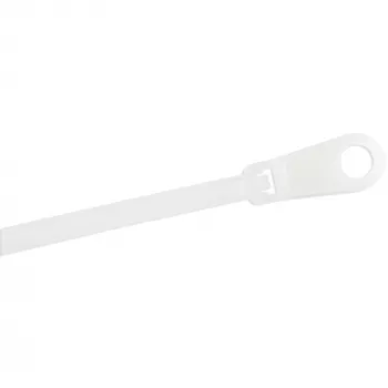 StarTech.com 6-tollised (15 cm) kaablisidemed kinnitusavaga - 1/8 tolli (3 mm) laiad, 1-1/2 tolli (40 mm) kimbu läbimõõt, 40 naela (18 kg) tõmbetugevus, nailon 66 iselukustuvad sidemed kruviauguga, UL loetletud, 100 tk pakend
