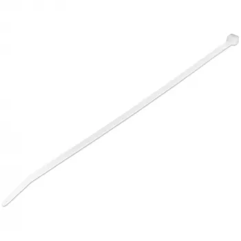 StarTech.com 10 tolli (25 cm) kaablisidemed – 1/8 tolli (4 mm) laius, 2-5/8 tolli (68 mm) kimbu läbimõõt, 50 naela (22 kg) tõmbetugevus, nailonist iselukustuvad tõmbsidemed kumera otsaga – 94V-2/UL loetletud, 100 tk pakend – valge