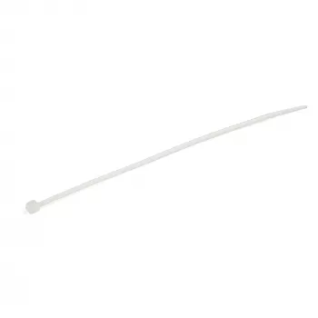 StarTech.com 100-Pack 15 cm kaablisidemed - 3,6 mm laiad, 39 mm kimbu läbimõõt, 18 kg tõmbetugevus, nailonist iselukustuvad tõmblukud kumera otsaga, UL loetletud, valge - TAA
