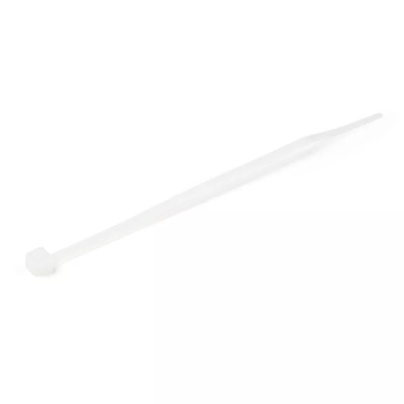 StarTech.com 4 tolli (10 cm) kaablisidemed – 1/16 tolli (2 mm) laiad, 7/8 tolli (22 mm) kimbu läbimõõt, 18 naela (8 kg) tõmbetugevus, nailonist iselukustuvad tõmbsidemed kumera otsaga – 94V-2/UL loetletud, 100 tk pakend – valge