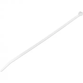 StarTech.com 10-tolline (25 cm) kaablisidemed – 1/8 tolli (4 mm) laiad, 2-5/8 tolli (68 mm) kimbu läbimõõt, 50 naela (22 kg) tõmbetugevus, nailonist iselukustuvad lipsud kumera otsaga, 94V-2/UL loetletud, 1000 tk pakend – valge