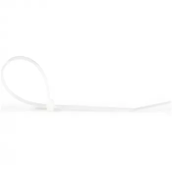 StarTech.com 10-tolline (25 cm) kaablisidemed – 1/8 tolli (4 mm) laiad, 2-5/8 tolli (68 mm) kimbu läbimõõt, 50 naela (22 kg) tõmbetugevus, nailonist iselukustuvad lipsud kumera otsaga, 94V-2/UL loetletud, 1000 tk pakend – valge