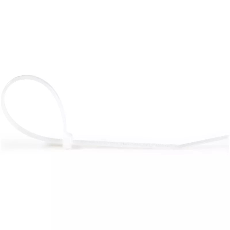 StarTech.com 10-tolline (25 cm) kaablisidemed – 1/8 tolli (4 mm) laiad, 2-5/8 tolli (68 mm) kimbu läbimõõt, 50 naela (22 kg) tõmbetugevus, nailonist iselukustuvad lipsud kumera otsaga, 94V-2/UL loetletud, 1000 tk pakend – valge