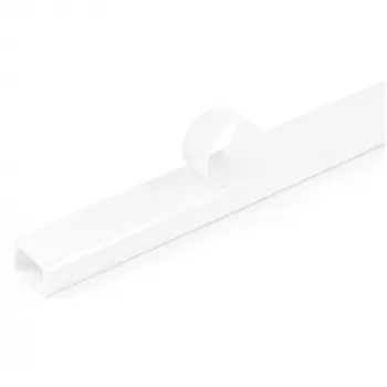 StarTech.com Solid kaabel Management Raceway with Adhesive Tape & Cover, 3/4 inch(19mm)W x 1/2 inch(13mm)H - 6ft(1.8m) length, PVC võrk/Power Cord Hider Kit - Wall Wire Duct System, UL Listed