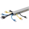 StarTech.com Avatud piluga kaablihaldustrenn koos kattega, 1-1/2 tolli (38 mm) L x 1 toll (25 mm) K – 6,5 jala (2 m) pikkus – 1/4 tolli (8 mm) pilud, PVC võrgukaabli peitja/seina juhtmekanal, max 20 kaablit, UL loetletud