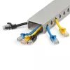 StarTech.com avatud pesaga kaablihaldustrass koos kattega, 2 tolli (50 mm) L x 1 toll (25 mm) K - 6,5 jala (2 m) pikkus - 1/4 tolli (8 mm) pesad, PVC võrgukaabli peidik / seinale kinnitatav juhtmekanal, max 25 kaablit, UL loetletud