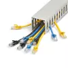 StarTech.com avatud pesaga kaablihaldustrass koos kaanega, 2 tolli (50 mm) lai x 2 tolli (50 mm) kõrge – 6,5 jalga (2 m) pikk – 1/4 tolli (8 mm) pesad, PVC võrgukaabli peidik / seinale kinnitatav juhtmekarp, mahutab kuni 80 kaablit, UL loetletud