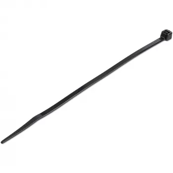StarTech.com 1000-pakend 6 inch (15 cm) kaablisidemed – 1/8 inch (3,6 mm) laiad, kimbu läbimõõt 1-3/8 inch (39 mm), tõmbetugevus 40 naela (18 kg), nailonist iselukustuvad tõmbesidemed kumera otsaga, UL loetletud, must – TAA