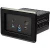StarTech.com Konverentsiruumi dokkimisjaam – universaalne sülearvuti dokk – 4K HDMI, 60W toiteedastus, USB-jaotur, GbE, heli – laua sisse paigaldatav ühenduvuskarp väikese nõupidamisruumi/koosolekuruumi koostööruumi jaoks