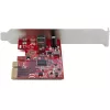 StarTech.com 1-Pordiline USB 3.2 Gen 2x2 PCIe-kaart, USB-C 20Gbps SuperSpeed PCI Express 3.0 x4 kontrollerkaart, USB USB-C adapterkaart, ainult andmeedastus, Windows/macOS/Linux, TAA
