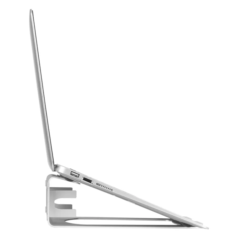 StarTech.com sülearvuti alus – 2-in-1 sülearvuti tõstukalus või vertikaalalus – ideaalne ultrabookidele ja MacBook Pro/Air – ergonoomiline nurga all sülearvutihoidik kontorilauale – hõbedane, alumiinium