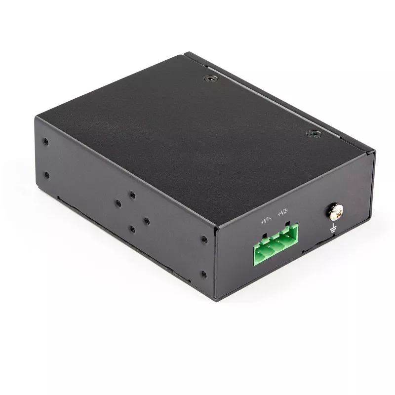 StarTech.com Industrial Gigabit Ethernet PoE-sisestaja - 30W 802.3at PoE+ Midspan 48V-56VDC DIN-liistuga Power over Ethernet sisestaja adapter - -40°C kuni +75°C kaamerad/andurid/WiFi-pääsupunkt