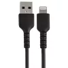 StarTech.com 12tolline (30cm) vastupidav must USB-A kuni Lightning kaabel - tugev vastupidav aramiidkiust USB tüüp A kuni Lightning laadija/sünkroniseerimise toitejuhe - Apple MFi sertifitseeritud iPad/iPhone 12