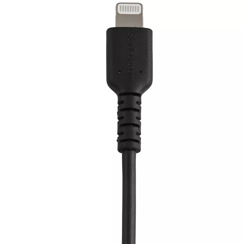 StarTech.com 12tolline (30cm) vastupidav must USB-A kuni Lightning kaabel - tugev vastupidav aramiidkiust USB tüüp A kuni Lightning laadija/sünkroniseerimise toitejuhe - Apple MFi sertifitseeritud iPad/iPhone 12