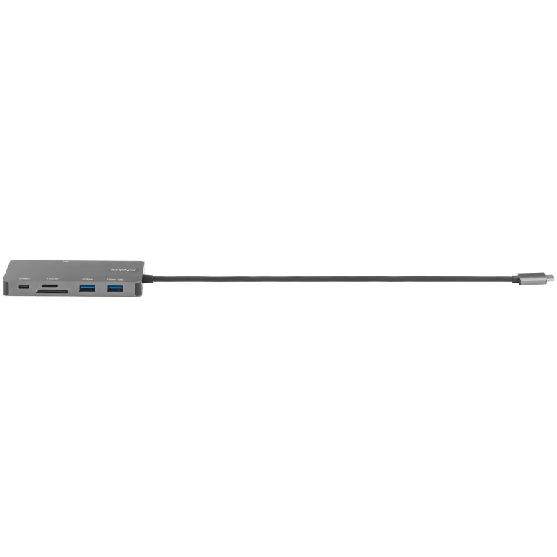 StarTech.com USB-C multipordiadapter – HDMI 4K 30 Hz või VGA reisidokk – 5 Gbps USB 3.0 jaotur (USB-A / USB-C pordid) – 100 W toiteedastus – SD/microSD – GbE – 30 cm kaabel – USB-C minidokk