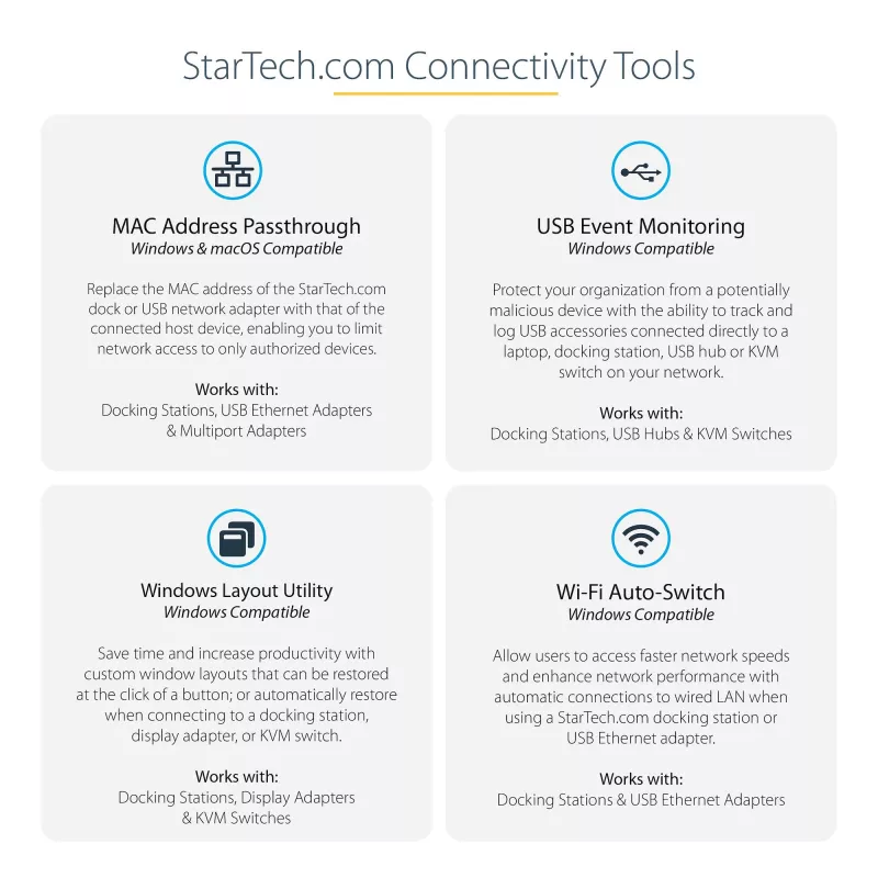 StarTech.com USB-C multipordiadapter – HDMI 4K 30 Hz või VGA reisidokk – 5 Gbps USB 3.0 jaotur (USB-A / USB-C pordid) – 100 W toiteedastus – SD/microSD – GbE – 30 cm kaabel – USB-C minidokk