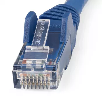 StarTech.com 5m CAT6 Etherneti kaabel – LSZH (vähese suitsuga, halogeenivaba) – 10 Gigabit 250Mhz 100W PoE RJ45 10GbE UTP võrgu ühendusjuhe, takerdumiskindel, tõmbetugevdusega – sinine, CAT 6, ETL-i sertifitseeritud, 24AWG