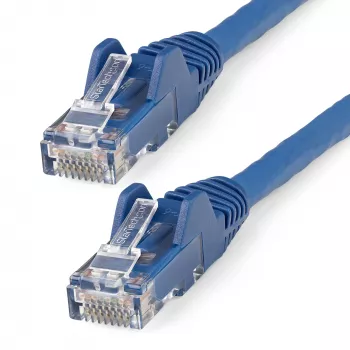 StarTech.com 1m CAT6 Etherneti kaabel – LSZH (Low Smoke Zero Halogen) – 10 Gigabit 250Mhz 100W PoE RJ45 10GbE UTP võrgukaabel tõmbetõkestiga ja tõmbevähendusega – sinine, CAT 6, ETL Verified, 24AWG