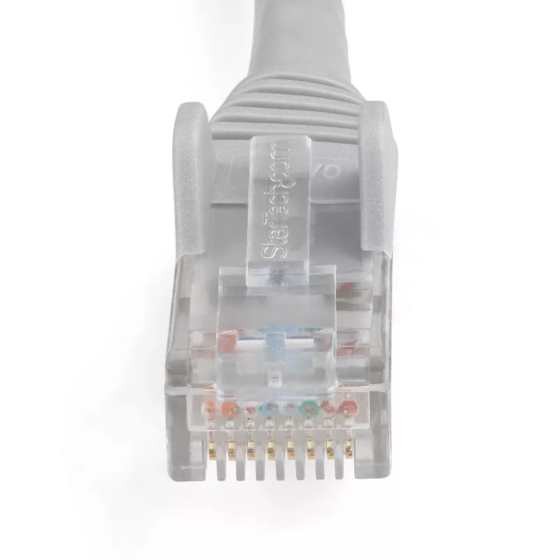StarTech.com 10m CAT6 Etherneti kaabel – LSZH (madalsuitsune, halogeenivaba) – 10 Gigabit 250Mhz 100W PoE RJ45 10GbE UTP võrgu ühenduskaabel tõmbesadulaga ja tõmbetugevdusega – hall, CAT 6, ETL kinnitatud, 24AWG