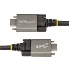 StarTech.com 50 cm küljelukustuv USB-C-kaabel 10 Gbit/s – USB 3.1/3.2 Gen 2 USB-C-kaabel – 100 W (5 A) toiteedastusega laadimine, DP Alt Mode – kahe kruvilukuga – USB-C-juhe laadimiseks/sünkroonimiseks