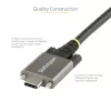 StarTech.com 50 cm küljelukustuv USB-C-kaabel 10 Gbit/s – USB 3.1/3.2 Gen 2 USB-C-kaabel – 100 W (5 A) toiteedastusega laadimine, DP Alt Mode – kahe kruvilukuga – USB-C-juhe laadimiseks/sünkroonimiseks