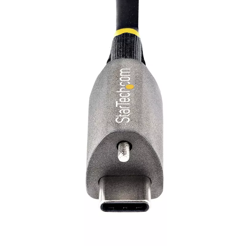 StarTech.com 20 tolli (50 cm) pealmise kruvilukuga USB-C kaabel 10 Gbps – USB 3.1/3.2 Gen 2 USB-C kaabel – 100 W (5 A) Power Delivery laadimine, DP Alt režiim – ühe kruvilukuga, USB-C juhe laadimiseks/sünkroonimiseks