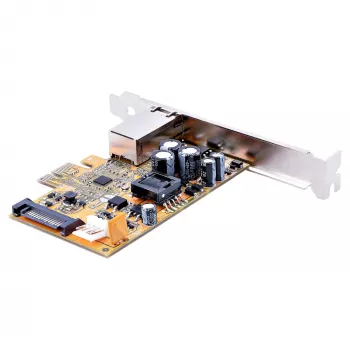 StarTech.com 1 pordiga 2,5 Gbps PoE võrgukaart, PCIe Etherneti kaart RJ45-ga, 30 W 802.3at PoE NIC lauaarvutitele/serveritele, võrgu PoE LAN adapter madala profiiliga kronsteiniga, NBaseT, Windows/Linux