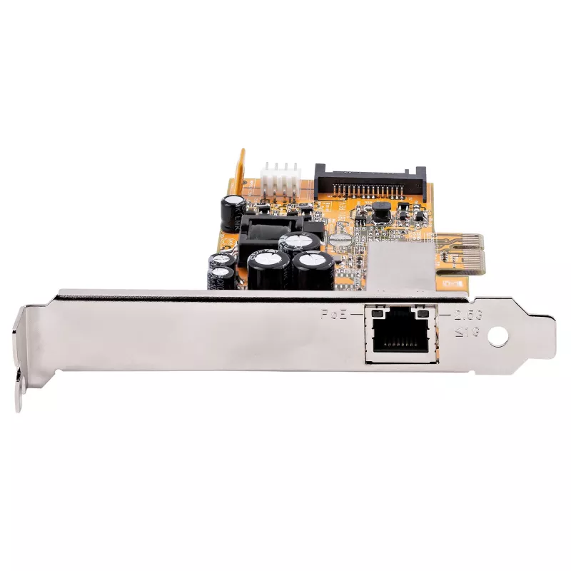StarTech.com 1 pordiga 2,5 Gbps PoE võrgukaart, PCIe Etherneti kaart RJ45-ga, 30 W 802.3at PoE NIC lauaarvutitele/serveritele, võrgu PoE LAN adapter madala profiiliga kronsteiniga, NBaseT, Windows/Linux