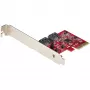StarTech.com SATA PCIe-kaart - 2 pordiga PCIe SATA-laienduskaart - 6Gbps - täis-/madalprofiil - PCI Express SATA-adapter/kontroller - ASM1062R SATA RAID - PCIe-SATA-muundur