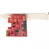 StarTech.com SATA PCIe-kaart - 2 pordiga PCIe SATA-laienduskaart - 6Gbps - täis-/madalprofiil - PCI Express SATA-adapter/kontroller - ASM1062R SATA RAID - PCIe-SATA-muundur