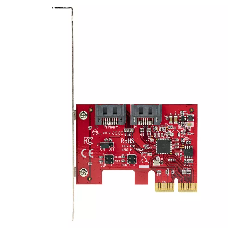 StarTech.com SATA PCIe-kaart - 2 pordiga PCIe SATA-laienduskaart - 6Gbps - täis-/madalprofiil - PCI Express SATA-adapter/kontroller - ASM1062R SATA RAID - PCIe-SATA-muundur