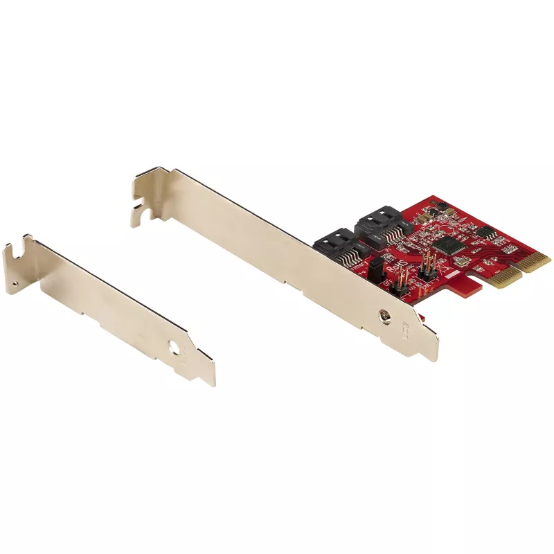 StarTech.com SATA PCIe-kaart - 2 pordiga PCIe SATA-laienduskaart - 6Gbps - täis-/madalprofiil - PCI Express SATA-adapter/kontroller - ASM1062R SATA RAID - PCIe-SATA-muundur