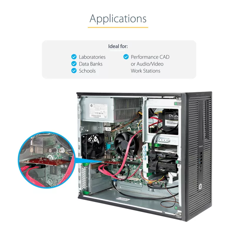 StarTech.com SATA PCIe-kaart - 2 pordiga PCIe SATA-laienduskaart - 6Gbps - täis-/madalprofiil - PCI Express SATA-adapter/kontroller - ASM1062R SATA RAID - PCIe-SATA-muundur
