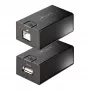 StarTech.com 150m (492ft) USB 2.0 pikendaja üle Cat5e/Cat6 Etherneti kaabli, välise toitega USB pikendaja RJ45/võrgukaabli kaudu, USB üle Etherneti kaabli pikendaja/adapter