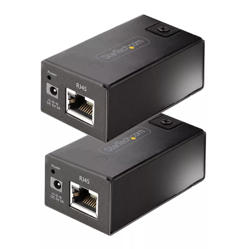StarTech.com 150m (492ft) USB 2.0 pikendaja üle Cat5e/Cat6 Etherneti kaabli, välise toitega USB pikendaja RJ45/võrgukaabli kaudu, USB üle Etherneti kaabli pikendaja/adapter
