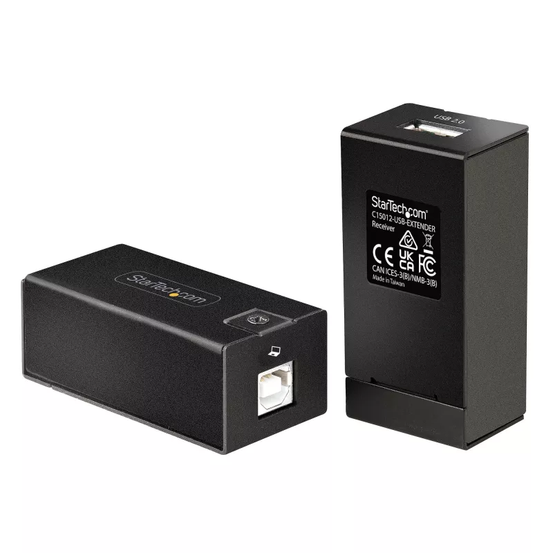StarTech.com 150m (492ft) USB 2.0 pikendaja üle Cat5e/Cat6 Etherneti kaabli, välise toitega USB pikendaja RJ45/võrgukaabli kaudu, USB üle Etherneti kaabli pikendaja/adapter