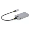 StarTech.com 3-pordine USB-jaotur Ethernetiga - 3x USB-A porti - Gigabit Ethernet (RJ-45) - USB 3.0 5Gbps - Siinivõimsusel - 1 jalga/30 cm pikk kaabel - Kaasaskantav sülearvuti USB-jaoturi adapter koos GbE-ga