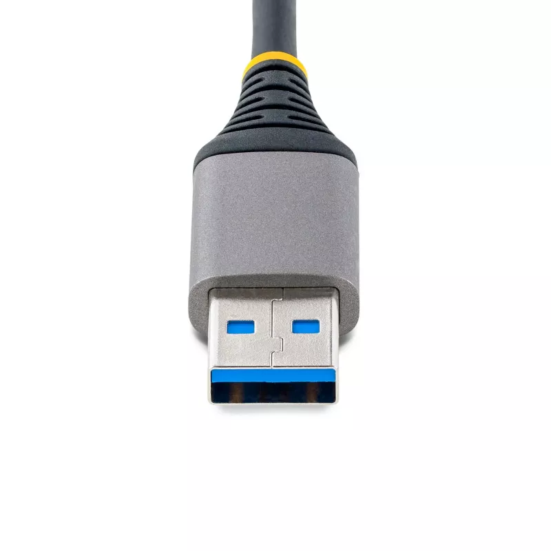 StarTech.com 3-pordine USB-jaotur Ethernetiga - 3x USB-A porti - Gigabit Ethernet (RJ-45) - USB 3.0 5Gbps - Siinivõimsusel - 1 jalga/30 cm pikk kaabel - Kaasaskantav sülearvuti USB-jaoturi adapter koos GbE-ga