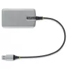StarTech.com 3-pordine USB-jaotur Ethernetiga - 3x USB-A porti - Gigabit Ethernet (RJ-45) - USB 3.0 5Gbps - Siinivõimsusel - 1 jalga/30 cm pikk kaabel - Kaasaskantav sülearvuti USB-jaoturi adapter koos GbE-ga