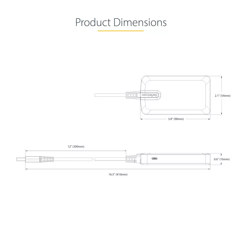 StarTech.com 3-pordine USB-jaotur Ethernetiga - 3x USB-A porti - Gigabit Ethernet (RJ-45) - USB 3.0 5Gbps - Siinivõimsusel - 1 jalga/30 cm pikk kaabel - Kaasaskantav sülearvuti USB-jaoturi adapter koos GbE-ga
