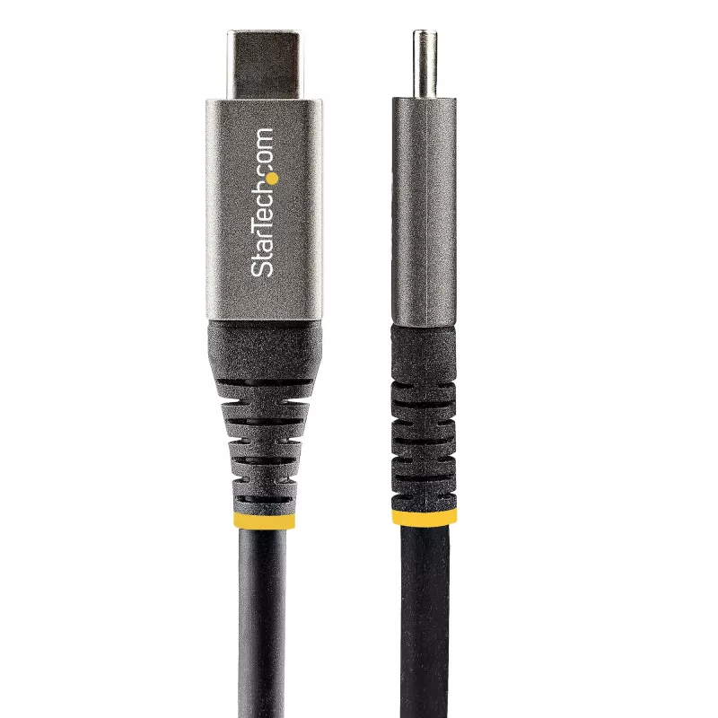 StarTech.com 20 tolli (50 cm) USB-C kaabel 10 Gbit/s – USB 3.1 USB-C kaabel – 100 W (5 A) toiteedastusega laadimine, DP Alt Mode – USB-C juhe USB-C sülearvutile/telefonile/seadmele – laadimine/sünkroonimine