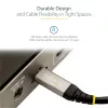 StarTech.com 20 tolli (50 cm) USB-C kaabel 10 Gbit/s – USB 3.1 USB-C kaabel – 100 W (5 A) toiteedastusega laadimine, DP Alt Mode – USB-C juhe USB-C sülearvutile/telefonile/seadmele – laadimine/sünkroonimine