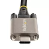 StarTech.com 3 jalga (1 m) külgkruviga lukustatav USB-C kaabel 10 Gbit/s – USB-IF sertifitseeritud USB-C kaabel – USB 3.1/3.2 Gen 2 C-tüüpi kaabel – 100 W (5 A) Power Delivery laadimine, DP Alt Mode – kahekordne kruvilukk – USB-C juhe laadimiseks/sünkroonimiseks