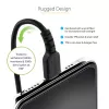 StarTech.com 1 m (3 jalga) USB-C–Lightning-kaabel, MFi-sertifikaadiga, spiraalne iPhone'i laadimiskaabel, must, vastupidav TPE-kate aramiidkiuga, tugev spiraalne Lightning-kaabel