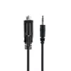 StarTech.com 3 jala (1 m) DB9 3,5 mm jadakaabel seadme jadakonfigureerimiseks, RS232 DB9 isane 3,5 mm kaablile, kasutatakse projektorite, digitaalsete siltide ja telerite kalibreerimiseks helipistiku kaudu