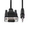 StarTech.com 3 jala (1 m) DB9 3,5 mm jadakaabel seadme jadakonfigureerimiseks, RS232 DB9 isane 3,5 mm kaablile, kasutatakse projektorite, digitaalsete siltide ja telerite kalibreerimiseks helipistiku kaudu
