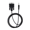 StarTech.com 3 jala (1 m) DB9 3,5 mm jadakaabel seadme jadakonfigureerimiseks, RS232 DB9 isane 3,5 mm kaablile, kasutatakse projektorite, digitaalsete siltide ja telerite kalibreerimiseks helipistiku kaudu