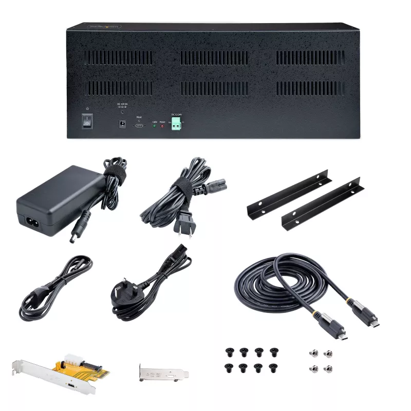 StarTech.com 4-pesaline PCIe laienduskorpus koos PCIe x2 hostkaardiga, PCIe 2.0 – 10 Gbit/s, välised PCIe pesad lauaarvutitele/serveritele, PCI Express laienduskast/adapter, 4 PCIe x1 pesa